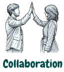 Collaboration - One of the 6 principles of trauma-informed practice Related to Clinical Holding 2024 - www.clinical-holding.com